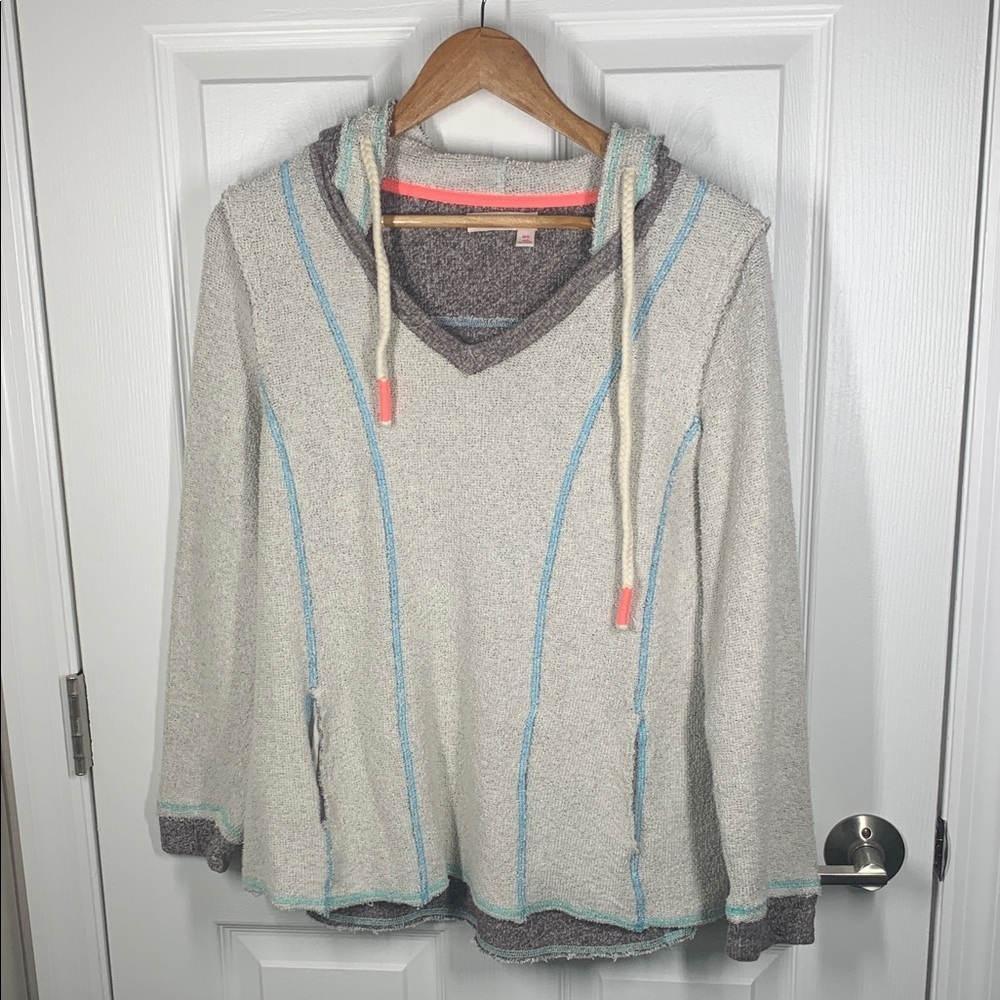 Fresh produce terry knit hooded sweatshirt size M/L